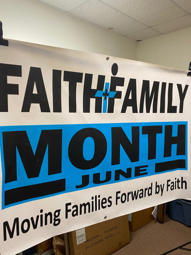 Faith and Family Month Banner